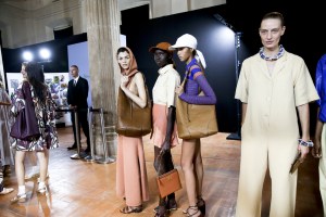 Backstage at Salvatore Ferragamo RTW Spring 2020