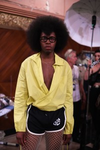 Backstage at Telfar RTW SS 2020, photographed in Paris on September 23, 2019.