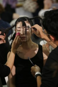 Backstage at Yohji Yamamoto RTW Spring 2020