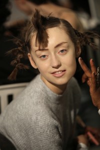 Backstage at Yohji Yamamoto RTW Spring 2020