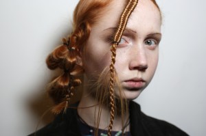 Backstage at Yohji Yamamoto RTW Spring 2020