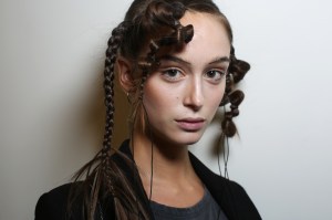 Backstage at Yohji Yamamoto RTW Spring 2020