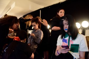 Backstage at Chromat RTW Spring 2020
