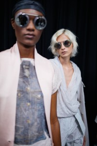 Backstage at Emporio Armani RTW Spring 2020.
