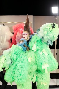 Backstage at Tomo Koizumi RTW Spring 2020