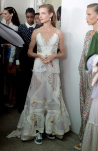Backstage at Tory Burch RTW Spring 2020