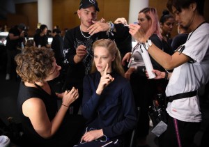 Backstage at Tory Burch RTW Spring 2020