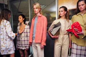 Backstage at Rejina Pyo RTW Spring 2020