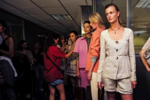 Backstage at Rejina Pyo RTW Spring 2020