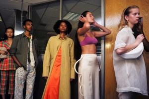 Backstage at Rejina Pyo RTW Spring 2020