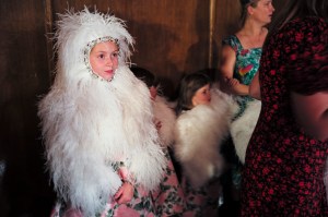 Backstage at Richard Quinn RTW Spring 2020