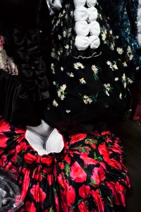 Backstage at Richard Quinn RTW Spring 2020