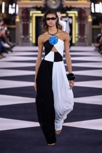 Model on the catwalk