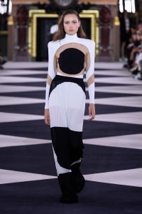Model on the catwalk
