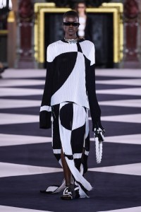 Model on the catwalk