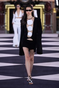 Model on the catwalk