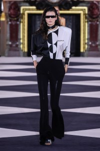 Model on the catwalk