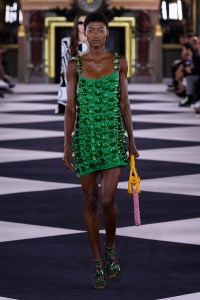 Model on the catwalk