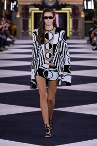Model on the catwalk