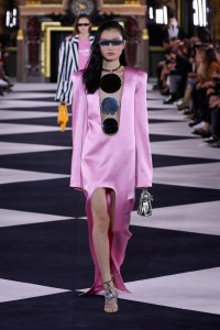 Model on the catwalk