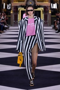 Model on the catwalk
