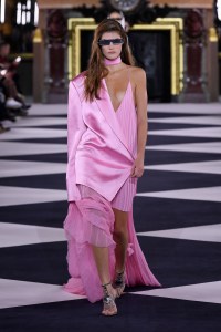 Model on the catwalk