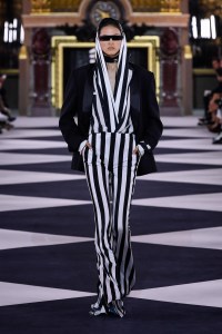 Model on the catwalk