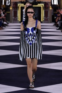 Model on the catwalk