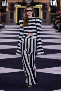 Model on the catwalk