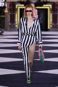 Model on the catwalk