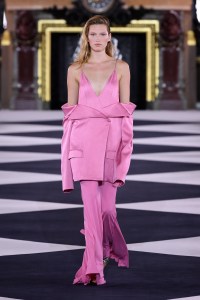 Model on the catwalk