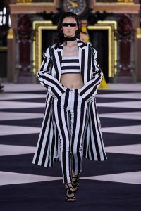 Model on the catwalk