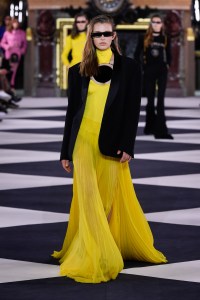Model on the catwalk