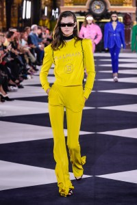 Model on the catwalk