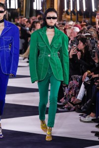 Model on the catwalk