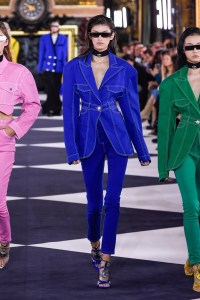 Model on the catwalk
