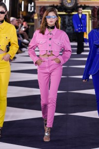 Model on the catwalk