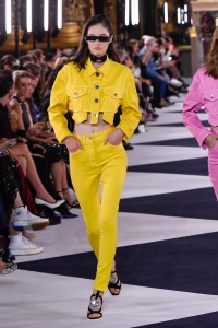 Model on the catwalk