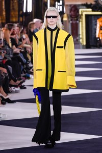 Model on the catwalk