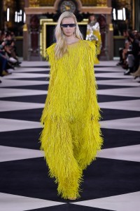 Model on the catwalk
