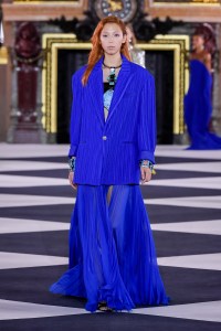 Model on the catwalk