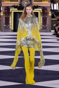 Model on the catwalk