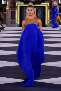 Model on the catwalk