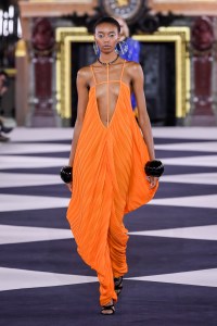 Model on the catwalk