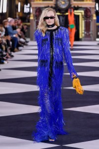 Model on the catwalk