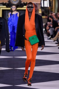 Model on the catwalk