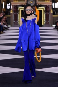 Model on the catwalk