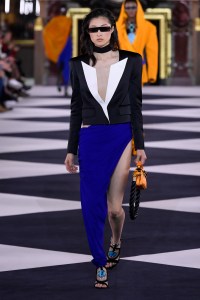 Model on the catwalk