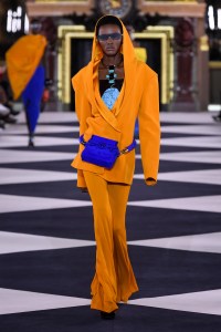 Model on the catwalk