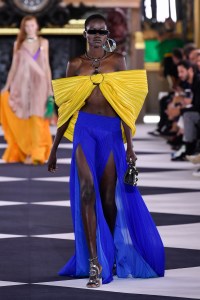 Model on the catwalk